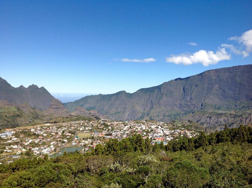 Cirque de Cilaos en relief, La Réunion